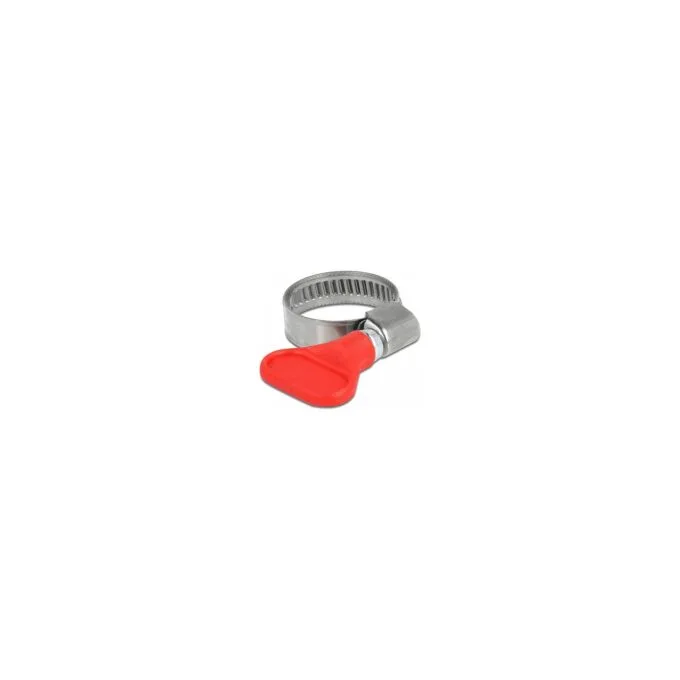 Schlauchschelle Edelstahl 400 SS mit Flügelmutter 16 - 25 mm 5 Stück rot — image 1