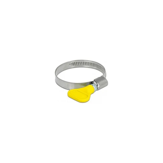 Schlauchschelle Edelstahl 400 SS mit Flügelmutter 32 - 50 mm 5 Stück gelb — image 1