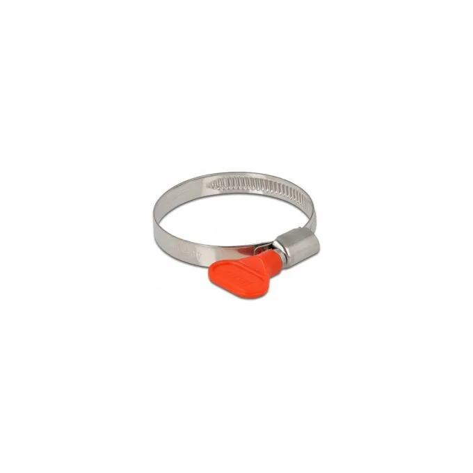 Schlauchschelle mit Flügelmutter 40 - 60 mm 10 Stück rot — image 1