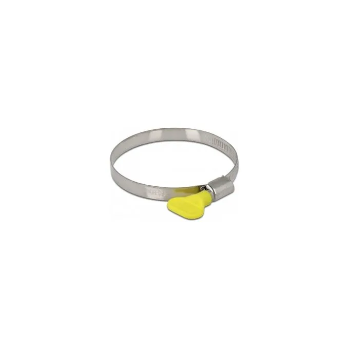 Schlauchschelle mit Flügelmutter 60 - 80 mm 10 Stück gelb — image 1