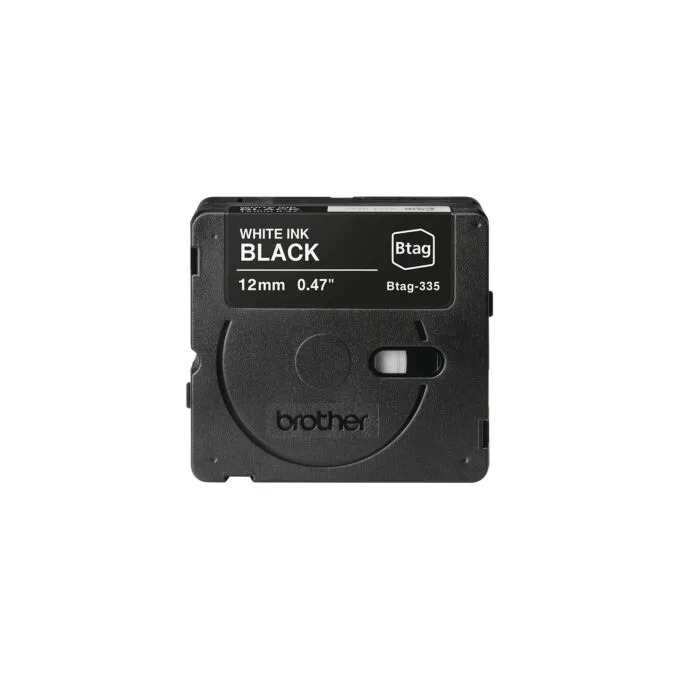 Schriftband Brother 12mmx4m weiß schwarz BTAG-335 — image 2