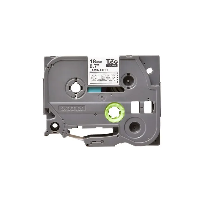 Schriftbandkassette Brother 18mm farblos weiß TZe-145 — image 2