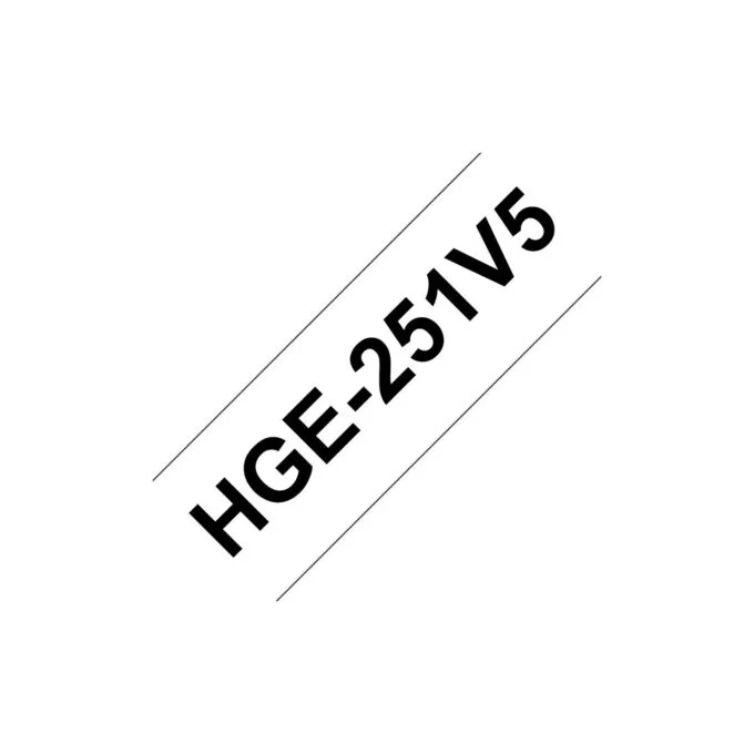 Schriftbandkassette Brother 24mmx8m weiß schwarz — image 1