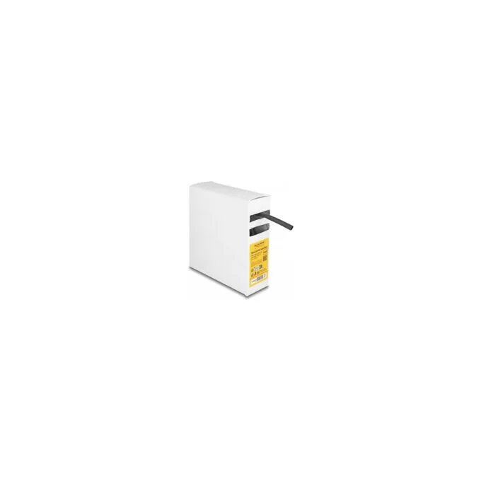 Schrumpfschlauch Box. mit Innenkleber. Schrumpfungsrate 4:1. 5 m x 6 mm schwarz — image 1