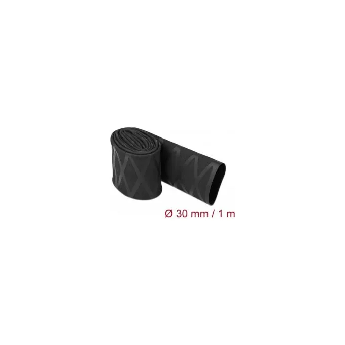 Schrumpfschlauch X-Muster rutschfest 1 m x 30 mm schwarz — image 1