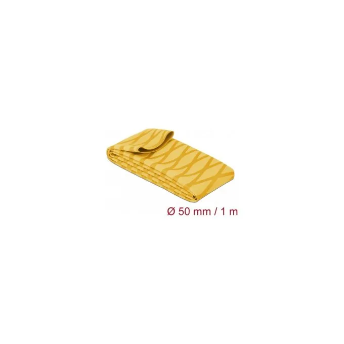 Schrumpfschlauch X-Muster rutschfest 1 m x 50 mm gelb — image 1