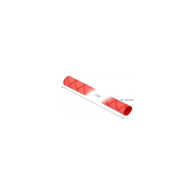 Schrumpfschlauch X-Muster rutschfest 1 m x 50 mm rot — image 2