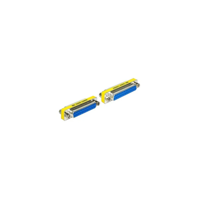 SER Delock 65483 Sub-D 25 Sub-D 25 Blau - Silber - Gelb Kabelschnittstellen- adapter — image 1
