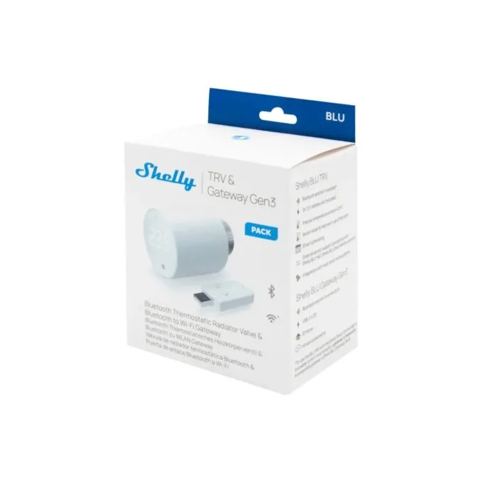 Shelly Plug & Play 'Blu TRV & Blu Gateway Gen3' Heizkörperthermostat + Gateway — image 2