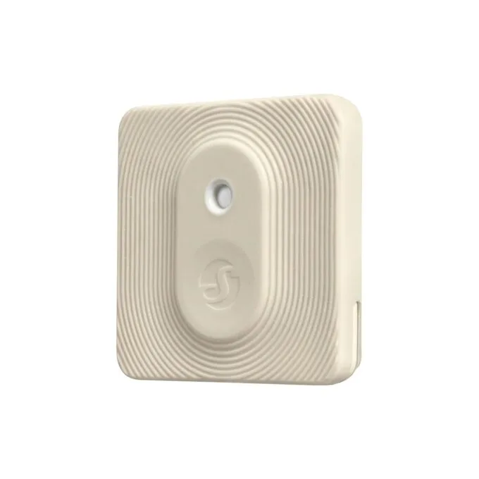 Shelly · Plug & Play · Blu ZB H&T Ivory · Temperatur- & Feuchtigkeitssensor · Bluetooth · Zigbee · Batterie · Hellbeige — image 1