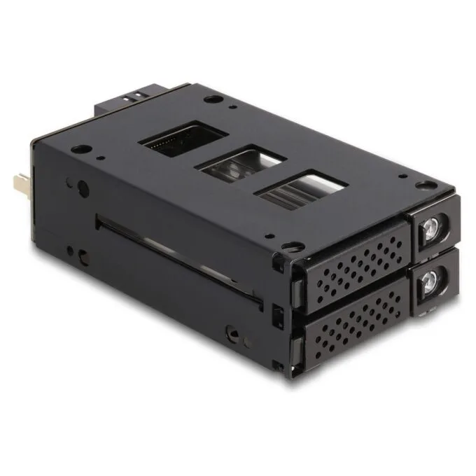 Slim Bay Wechselrahmen für 2 x 2.5? U.2 NVMe SSD mit 5.25? Rahmen — image 2