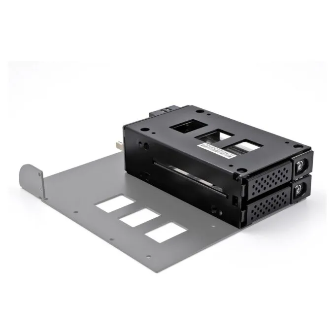 Slim Bay Wechselrahmen für 2 x 2.5? U.2 NVMe SSD mit 5.25? Rahmen — image 6