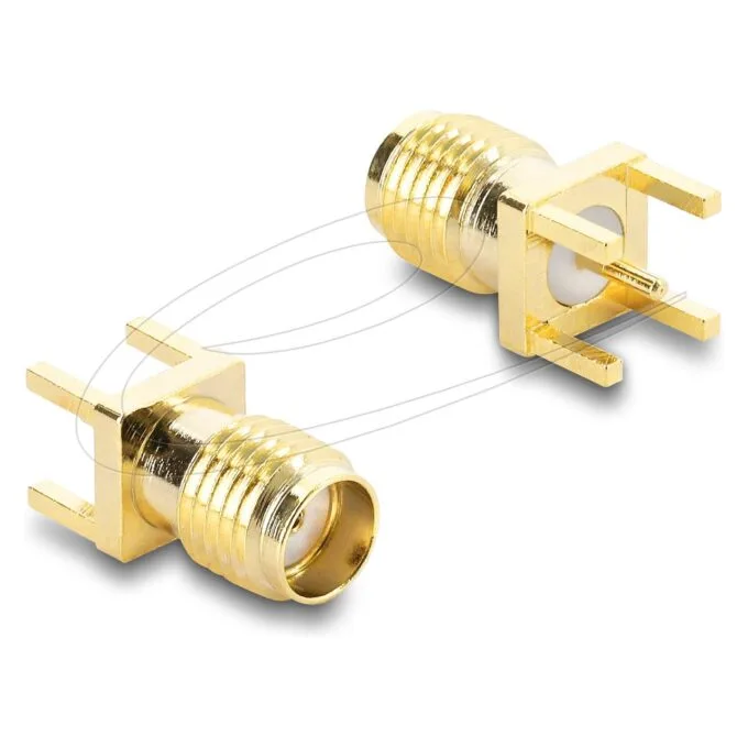 SMA Buchse gerade auf Leiterplatte Gewindelänge 5 mm — image 1
