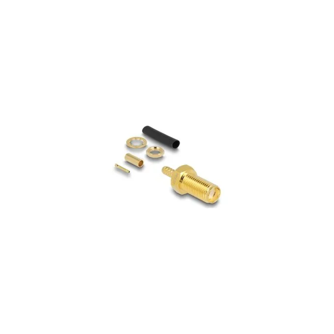 SMA Buchse zum Crimpen RG-174 RG-316 mit passendem Schrumpfschlauch — image 1