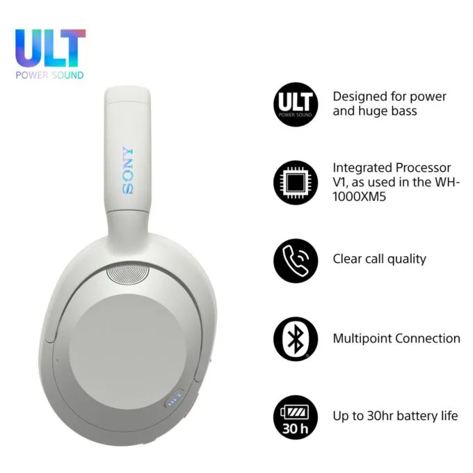 Sony WH-ULT900N wireless overear Headset white — image 2