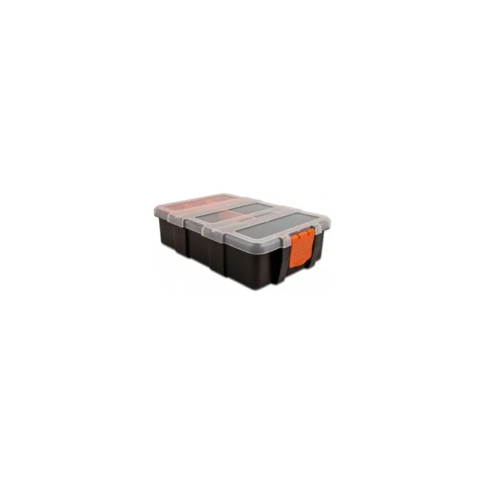 Sortimentsbox mit 11 Fächern 220 x 155 x 60 mm orange schwarz — image 2