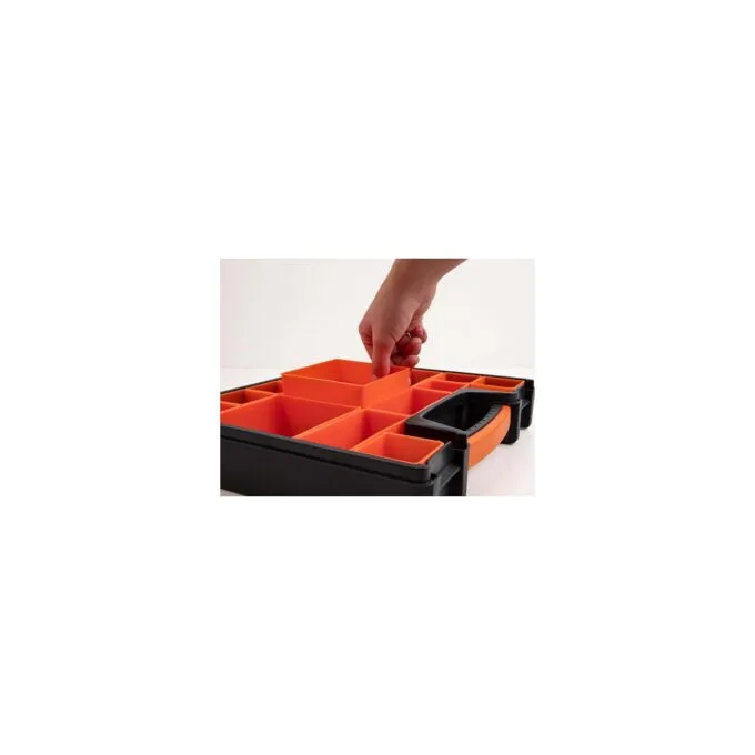 Sortimentsbox mit 14 Fächern 312 x 272 x 60 mm orange schwarz — image 3