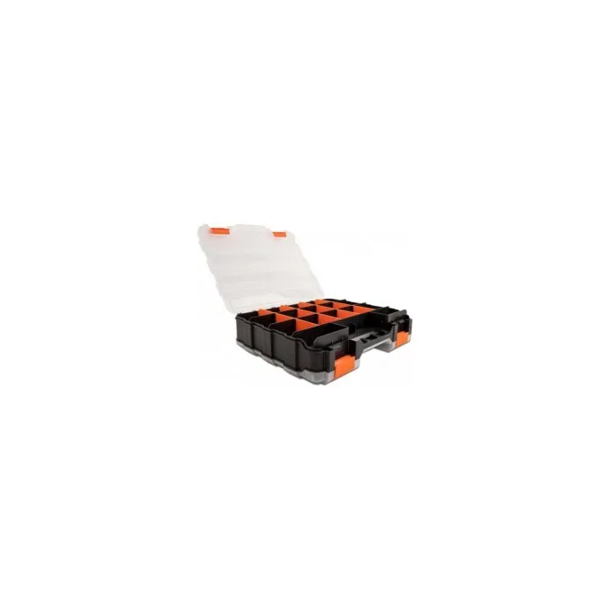 Sortimentsbox mit 34 Fächern 320 x 270 x 80 mm orange schwarz — image 1