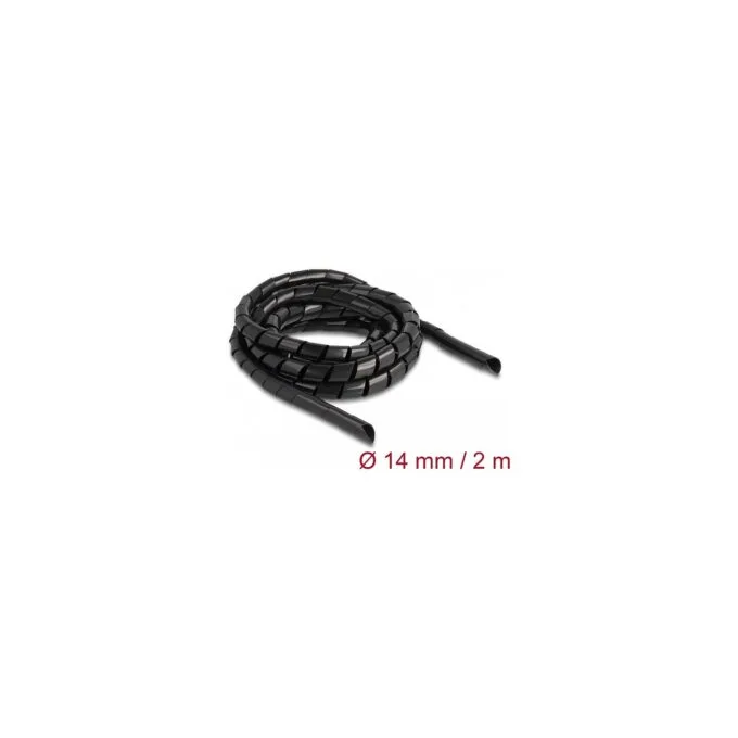 Spiralschlauch flexibel 2 m x 14 mm schwarz — image 2