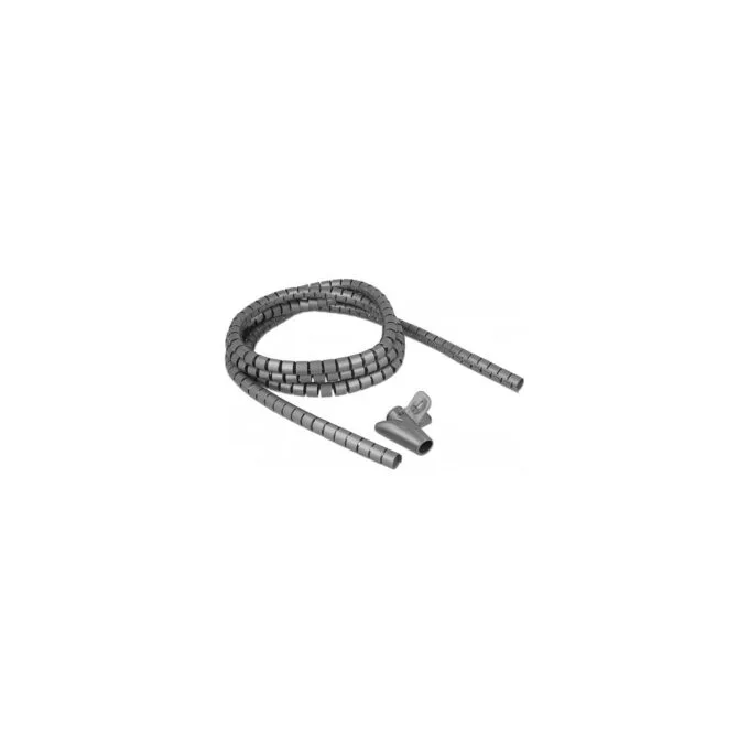 Spiralschlauch mit Einziehwerkzeug 2.5 m x 15 mm grau — image 1