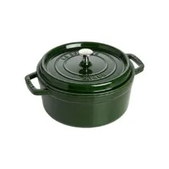 Staub La Cocotte 24cm rund Basilikum-Grn, Gusseisen