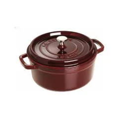 Staub La Cocotte 24cm rund, grenadine, Gusseisen