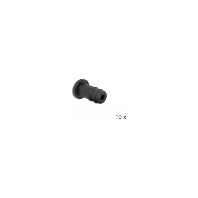 Staubschutz für 3.5 mm Klinkenbuchse 10 Stück schwarz — image 1
