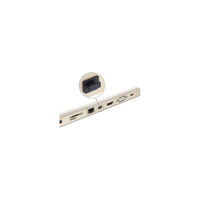 Staubschutz für mini DisplayPort Buchse mit Griff 10 Stück schwarz — image 2