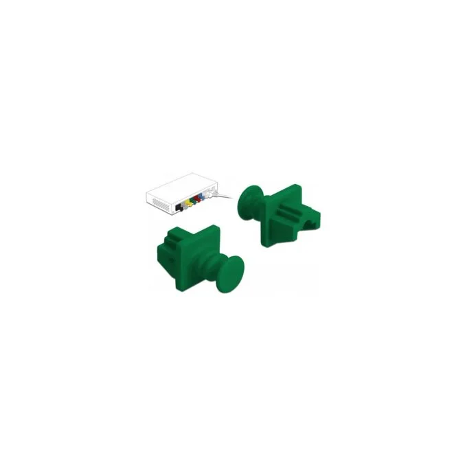 Staubschutz für RJ45 Buchse 10 Stück grün — image 2