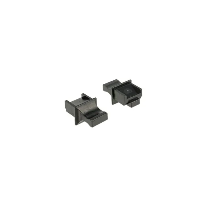 Staubschutz für RJ45 Buchse mit Griff 10 Stück schwarz — image 1