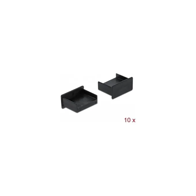 Staubschutz für USB Typ-A Buchse ohne Griff 10 Stück schwarz — image 1