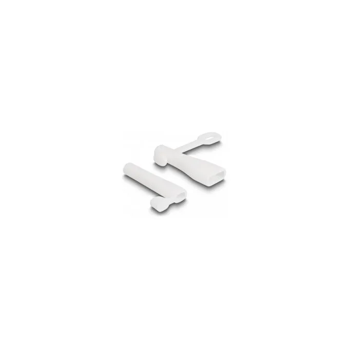 Staubschutz für USB Typ-A Stecker und Apple LightningTM Stecker Set 2 Stück weiß — image 1