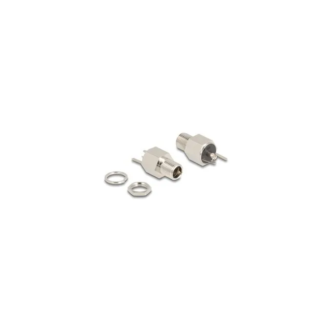 Steckverbinder DC 5.5 x 2.5 mm Buchse zum Einbau Lötversion - Sechskant 20 V 9 A — image 1
