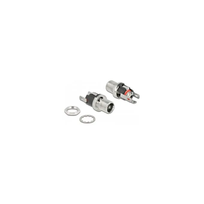 Steckverbinder DC 5.5 x 2.5 x 12.0 mm Buchse zum Einbau Lötversion — image 1