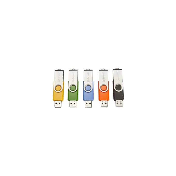 STICK 5er-Pack Intenso Basic Line Typ-A USB STICK 64GB Swivel, bis zu 28 MB s, USB 2.0 — image 1