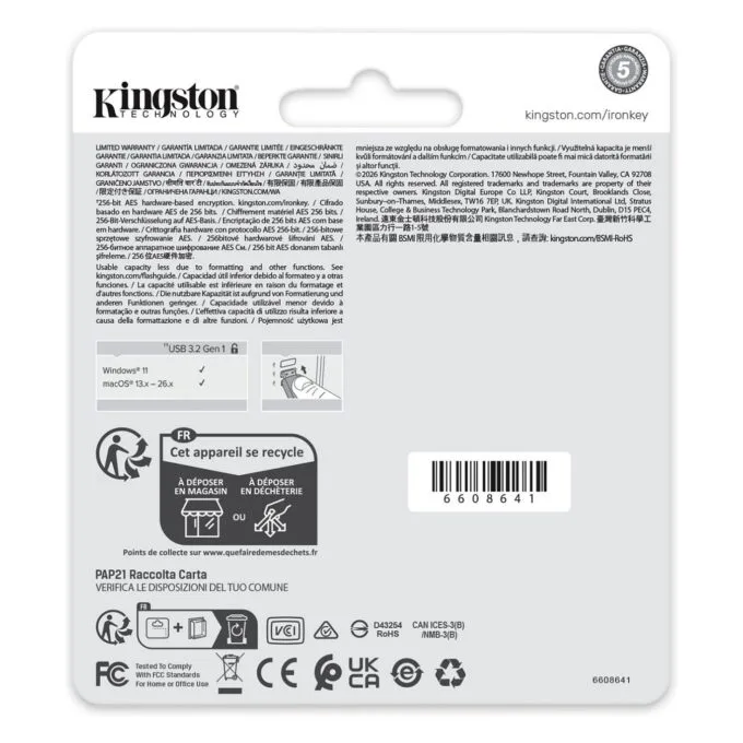 STICK 64GB Kingston IronKey Locker Plus 50 G2 — image 5