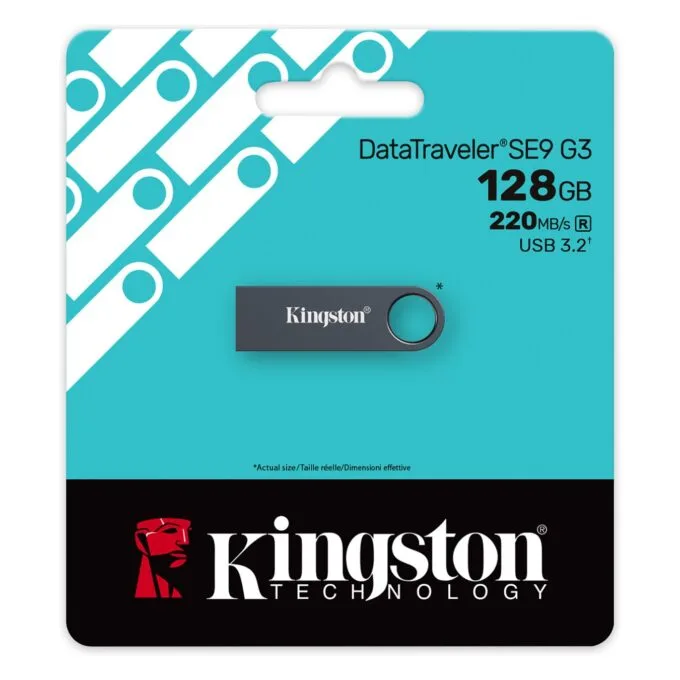 STICK KINGSTON 128GB DataTraveler SE9 G3 - Dark Nickle — image 4