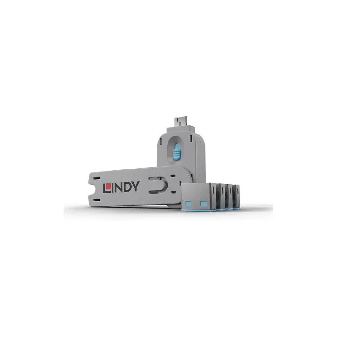 STICK LINDY USB Typ A Portschlösser 4xBlau mit Schlüssel — image 1