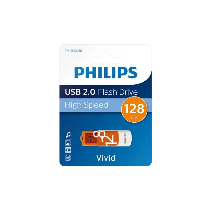 STICK Philips USB 2.0 128GB Vivid Edition Sunrise Orange — image 3