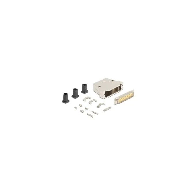 Sub-D Steckergehäuse 50 Pin aus Metall inklusive Steckerverbinder Stecker und Montagematerial — image 1