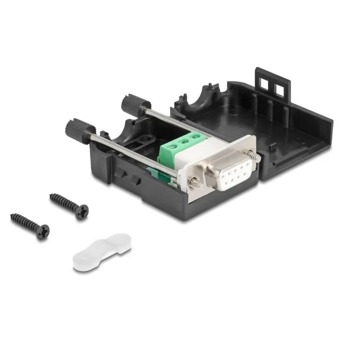 Sub-D Steckergehäuse 9 Pin Seriell aus Kunststoff inklusive Terminalblock Steckerverbinder Buchse für RS-232 RS-485 C... — image 3