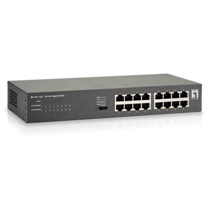 Switch 16x GE GEU-1621 19' — image 1