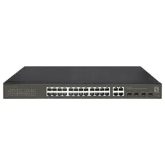 Switch 24x GE GES-2128P 4xGSFP 19' 380W 24xPoE+