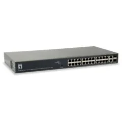 Switch 26x GE GEP-2651 2xGSFP 19' 185W 24xPoE+