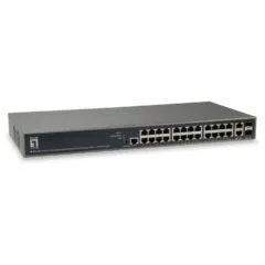 Switch 26x GE GEP-2682 2xGSFP 19' 370W 24xPoE