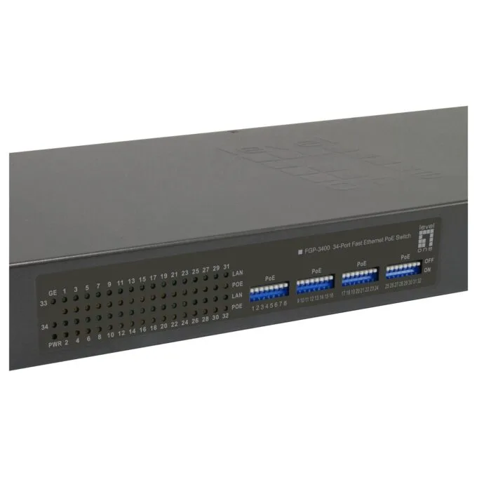 Switch 34x FE FGP-3400W250 2xGE 19' 250W 32xPoE — image 2