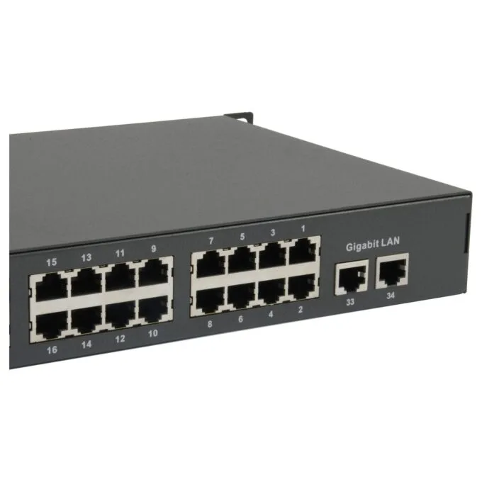 Switch 34x FE FGP-3400W630 2xGE 19' 630W 32xPoE — image 5