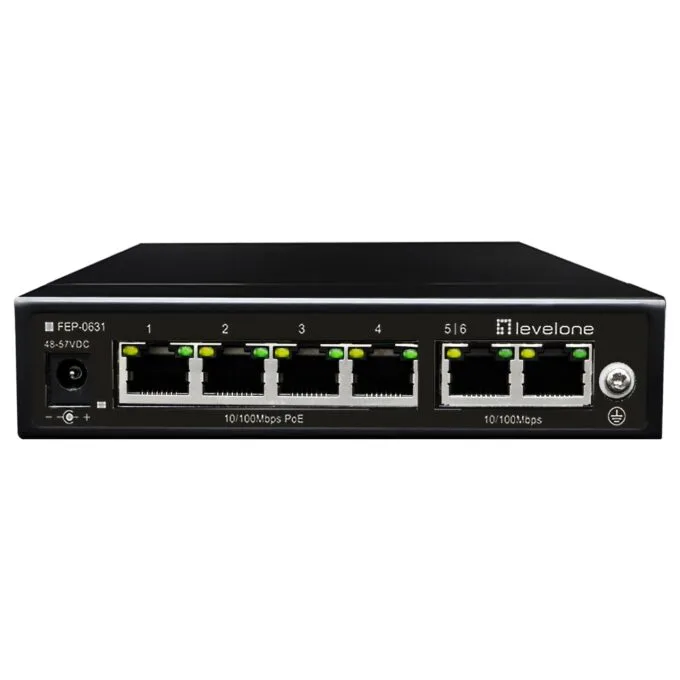 Switch 6x FE FEP-0631 60W 4xPoE+ — image 1