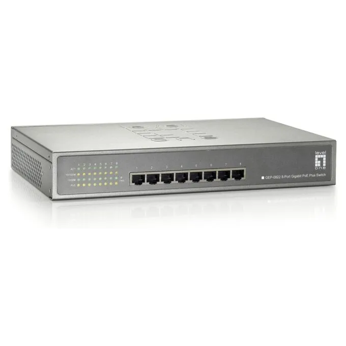 Switch 8x GE GEP-0822 240W 8xPoE+ — image 2