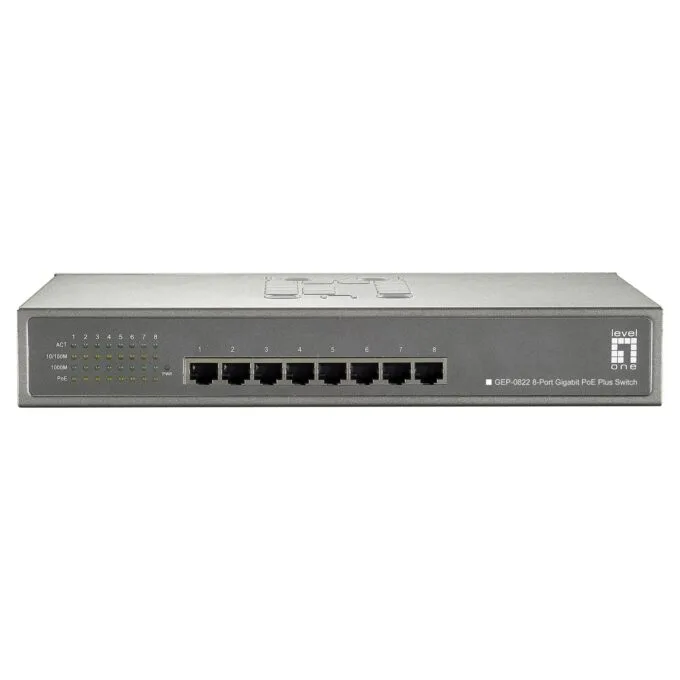 Switch 8x GE GEP-0822 240W 8xPoE+ — image 1
